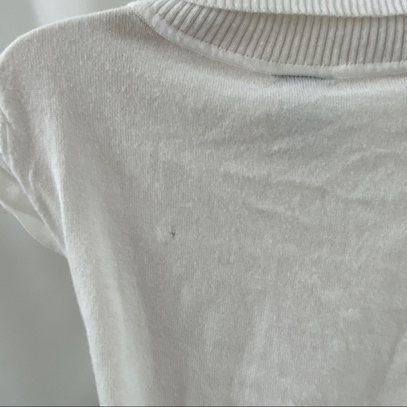 DOTS White Knit Asymmetrical Belted Sweater M - Picture 9 of 16